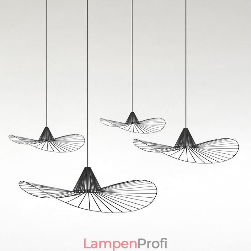 Eisen Pendelleuchte Einfache Strohhutlampe 1 Licht