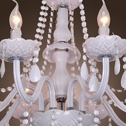 Rustikaler Kronleuchter aus galvanisiertem Kristall von Lodge Crystal