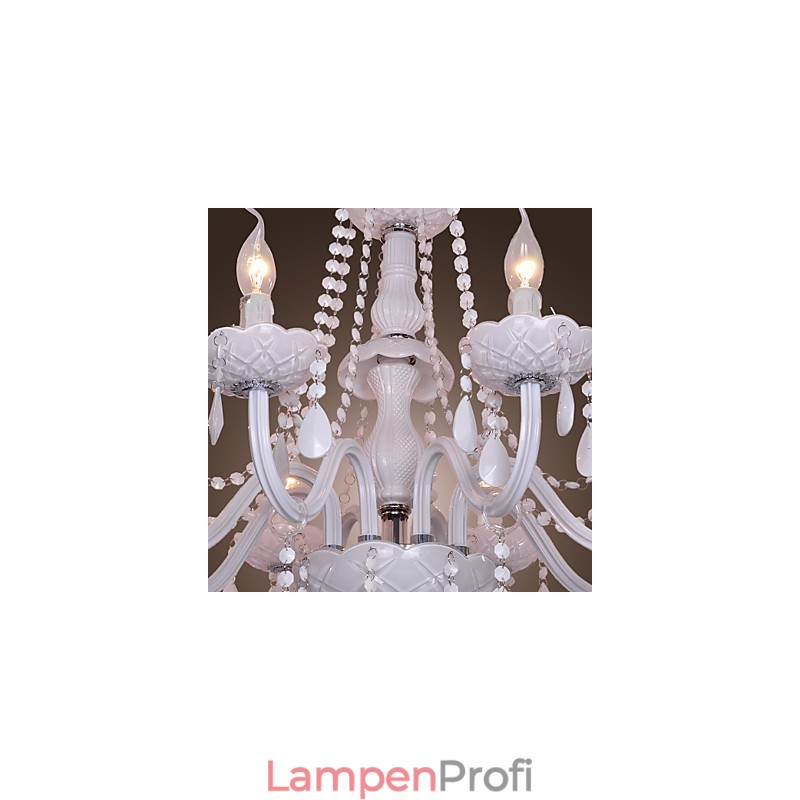 Rustikaler Kronleuchter aus galvanisiertem Kristall von Lodge Crystal