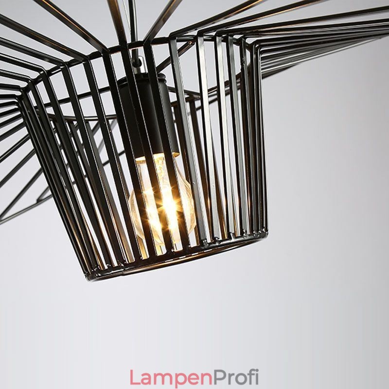 Eisen Pendelleuchte Strohhut Lampe 1 Licht