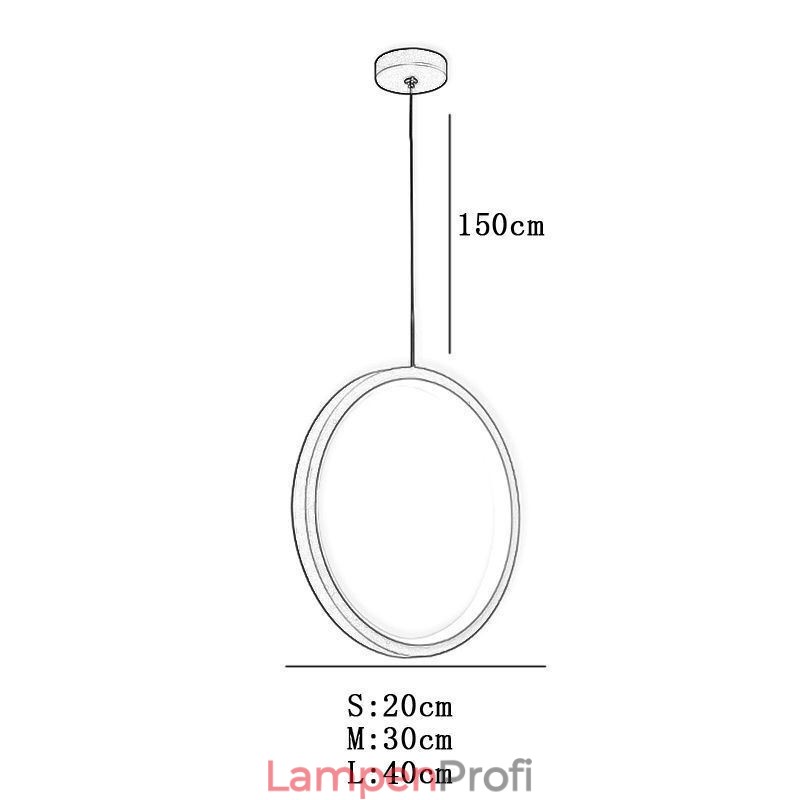 Minimalistische Ring Pendelleuchte Dekorative Deckenleuchte