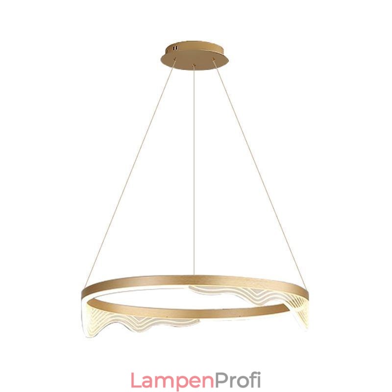 Nordic Aluminium Pendelleuchte Golden Wave Ripple Hängeleuchte