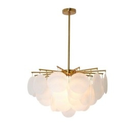 Moderne 6-flammige Hängeleuchte Pendelleuchte mit Glasform