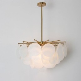 Moderne 6-flammige Hängeleuchte Pendelleuchte mit Glasform