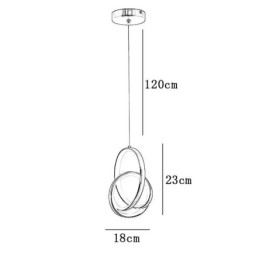 Pendelleuchte Unregelmäßiger Ring Deckenleuchte