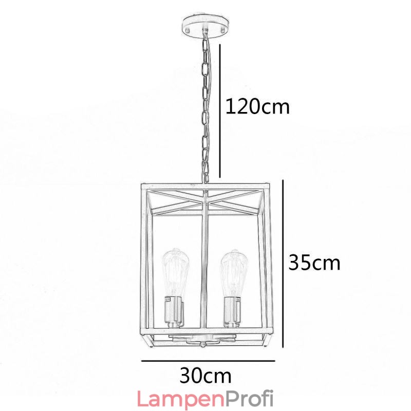 Moderne einfache Pendelleuchte Eisenkäfig Hängelampe