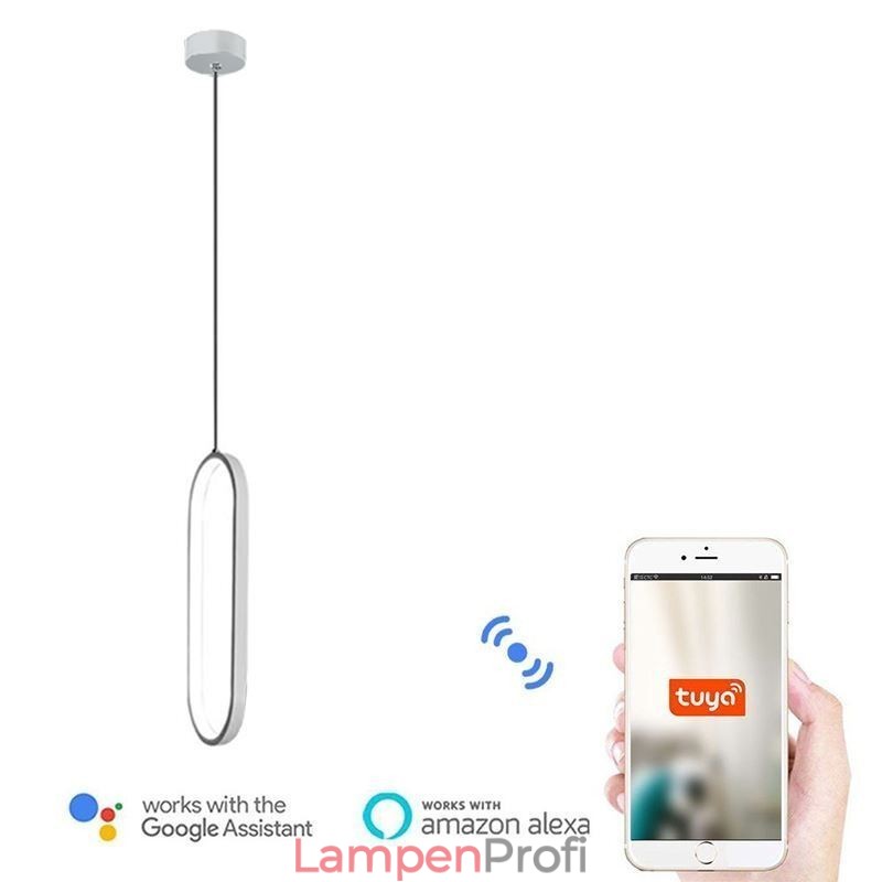 Ovale Pendelleuchte, dekorative Leuchte aus Acryl