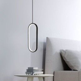 Ovale Pendelleuchte, dekorative Leuchte aus Acryl