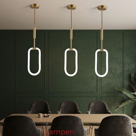 Moderne einfache Pendelleuchte Messing Deckenleuchte Moderne einfache Pendelleuchte Messing Deckenleuchte