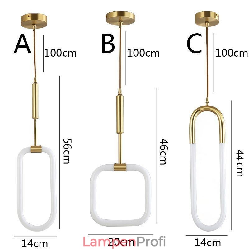 Moderne einfache Pendelleuchte Messing Deckenleuchte