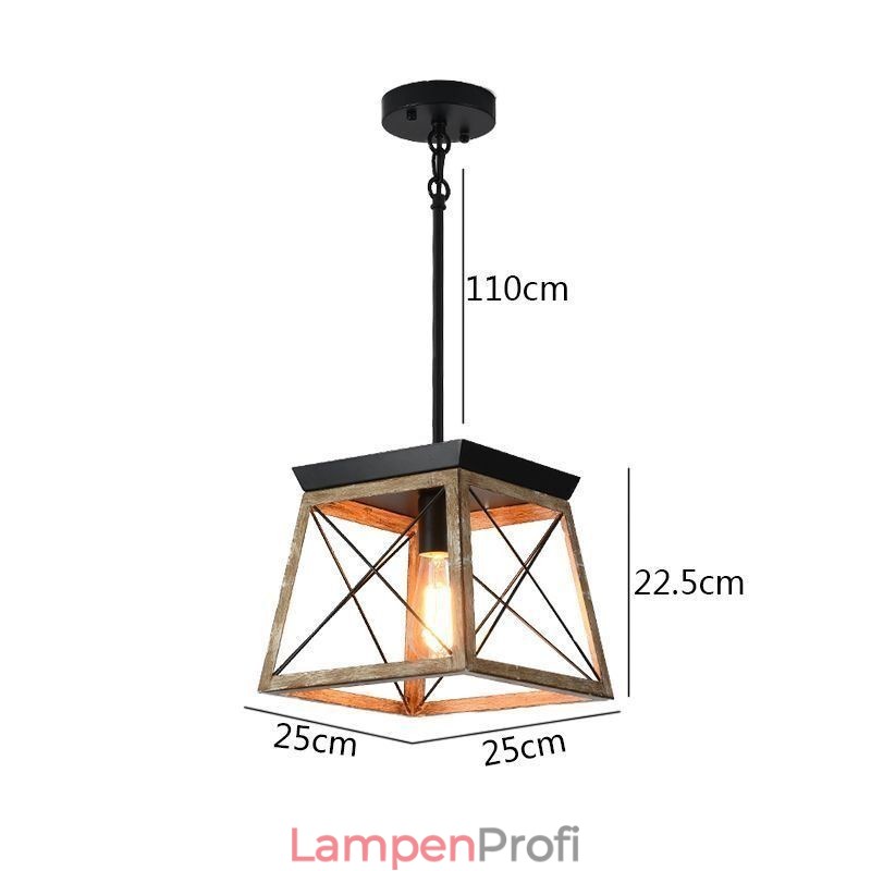 Pendelleuchte im Vintage-Stil mit einer Leuchte