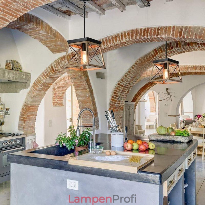 Pendelleuchte im Vintage-Stil mit einer Leuchte