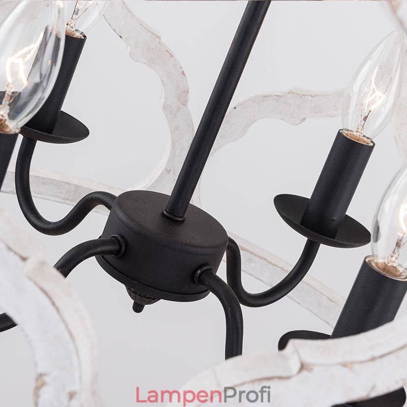 Laternen-Pendelleuchte im Vintage-Stil mit 4 Lichtern