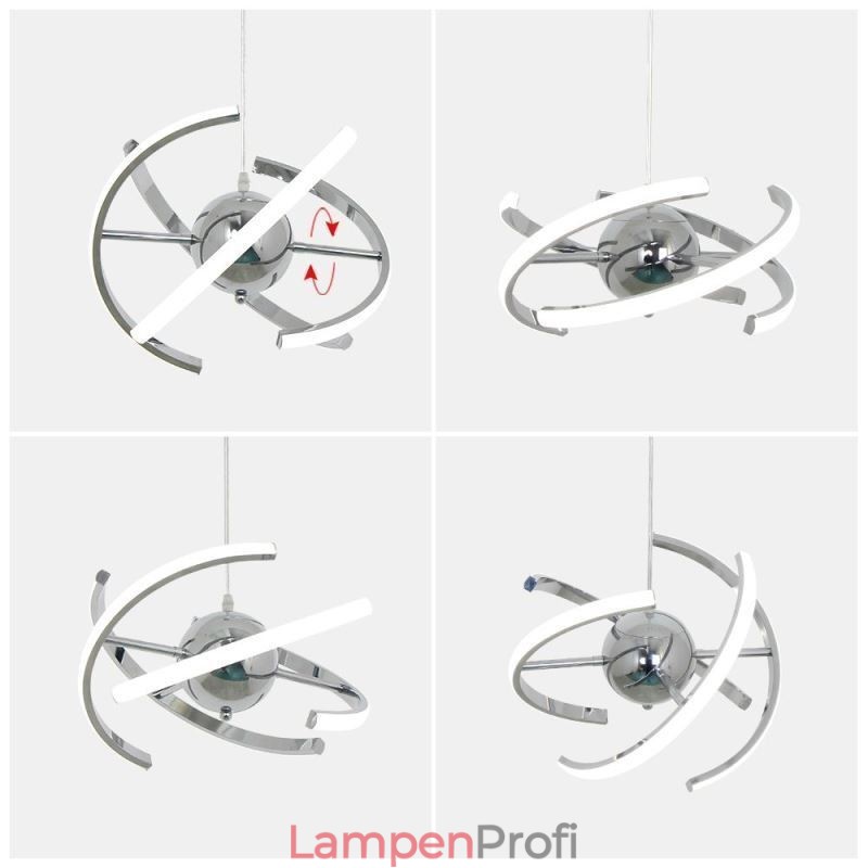 Schwenkbare Globus-Pendelleuchte, dekorative Deckenlampe