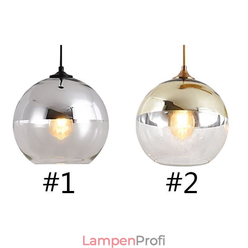 Kreative Eisen + Glaskugel Pendelleuchte Dekorative Beleuchtung