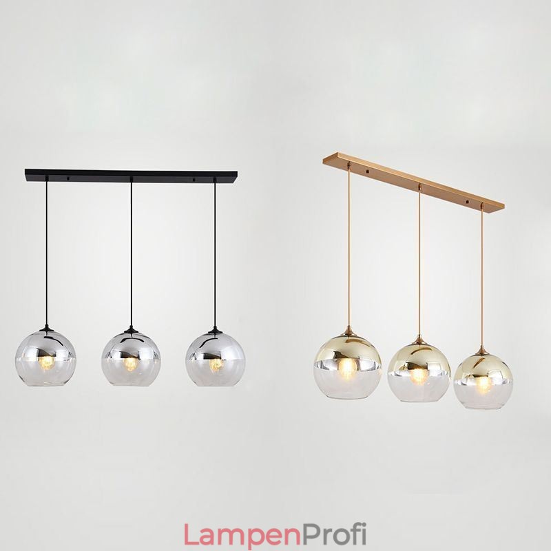 Kreative Eisen + Glaskugel Pendelleuchte Dekorative Beleuchtung
