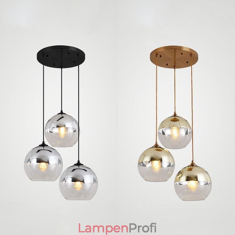 Kreative Eisen + Glaskugel Pendelleuchte Dekorative Beleuchtung