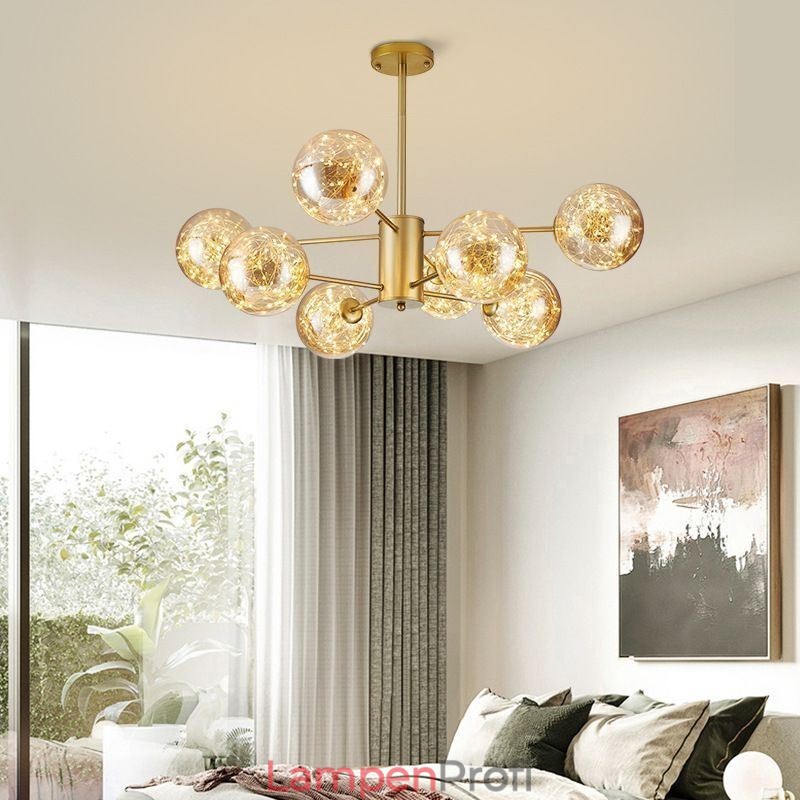 Magic Bean Pendelleuchte Nordischer Stil Glaskugel Gypsophila Pendelleuchte