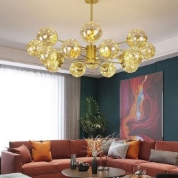 Magic Bean Pendelleuchte Nordischer Stil Glaskugel Gypsophila Pendelleuchte