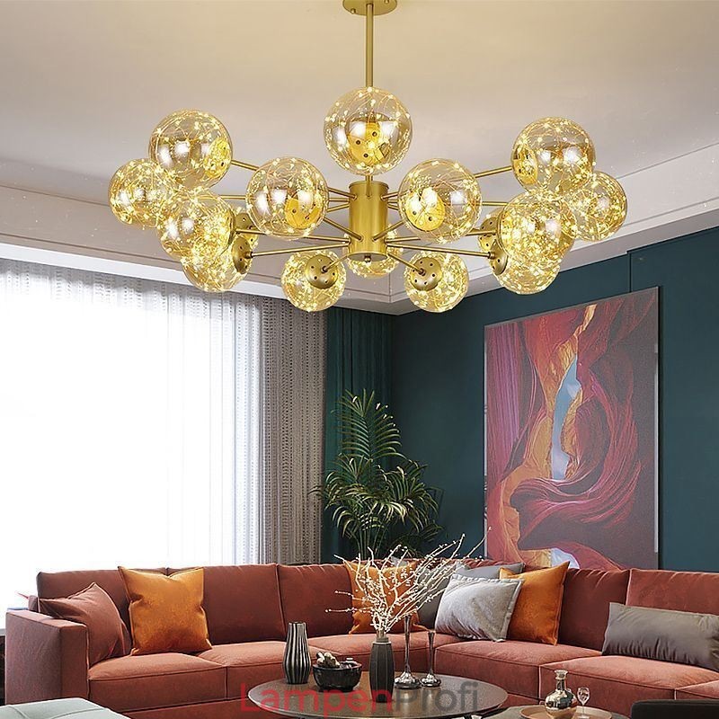 Magic Bean Pendelleuchte Nordischer Stil Glaskugel Gypsophila Pendelleuchte