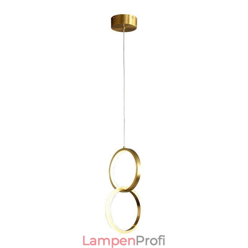 Pendelleuchte Messingringe Dekorative Leuchte