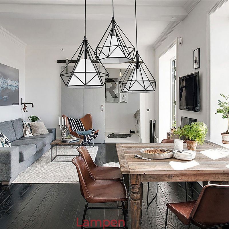 Diamantförmige Pendelleuchte Moderne minimalistische dekorative Leuchte