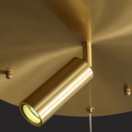 Pendelleuchte Acryl Ringleuchte mit Strahler