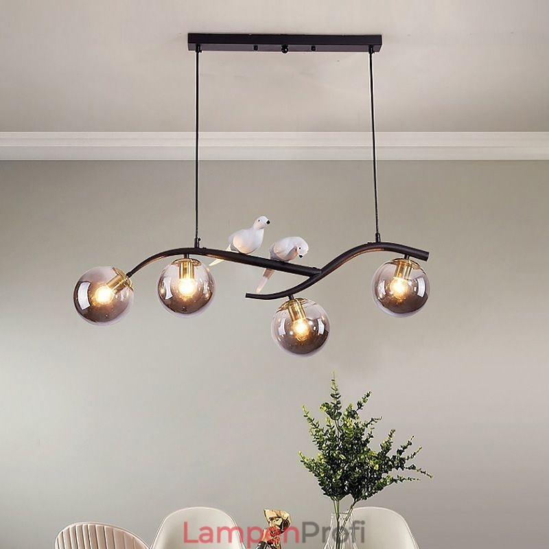 Moderne minimalistische Zweig Pendelleuchte 4 Lampe dekoratives Licht