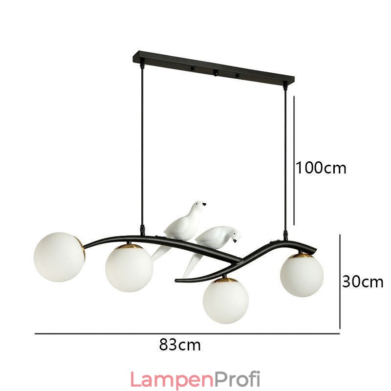 Moderne minimalistische Zweig Pendelleuchte 4 Lampe dekoratives Licht