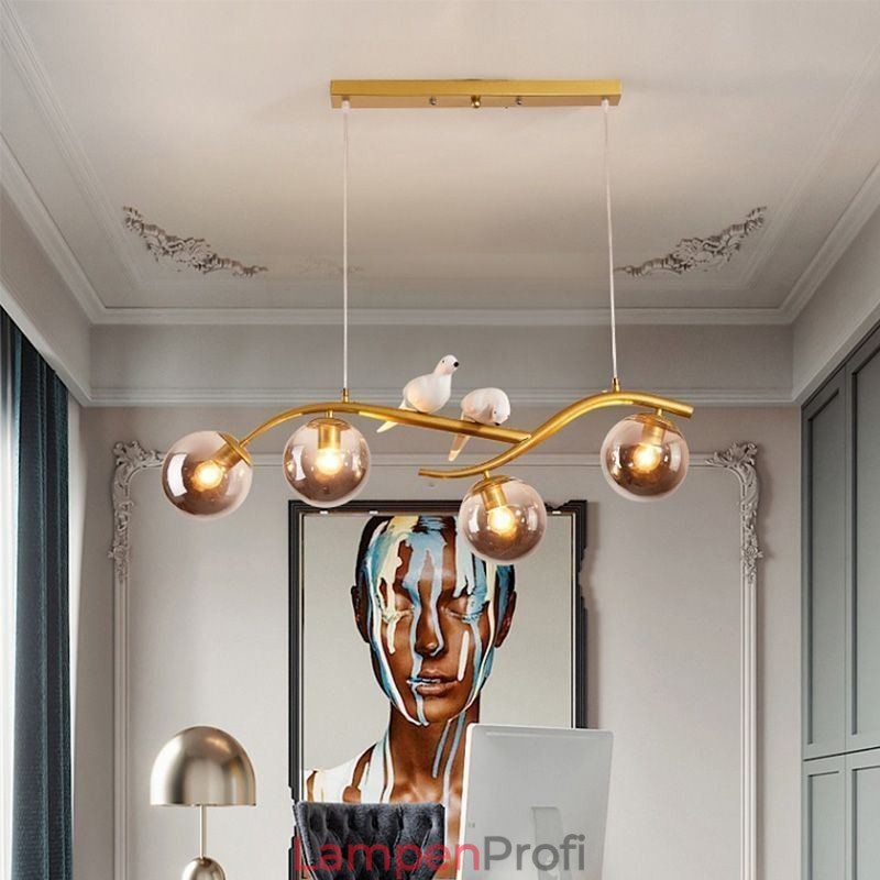 Moderne minimalistische Zweig Pendelleuchte 4 Lampe dekoratives Licht