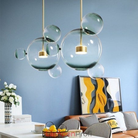 Pendelleuchte Glas Bubble Deckenleuchte Farbverlauf Grüne Lampe Pendelleuchte Glas Bubble Deckenleuchte Farbverlauf Grüne Lampe