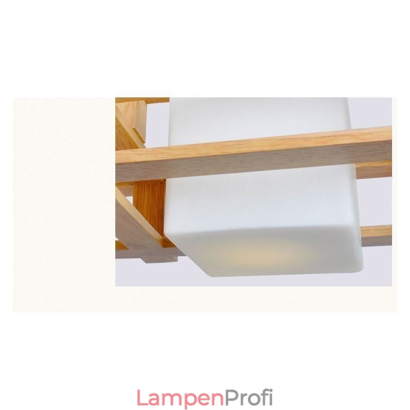 Kreative 3 Lichter Eiche Pendelleuchte Dekorative Holz Deckenleuchte Cafe