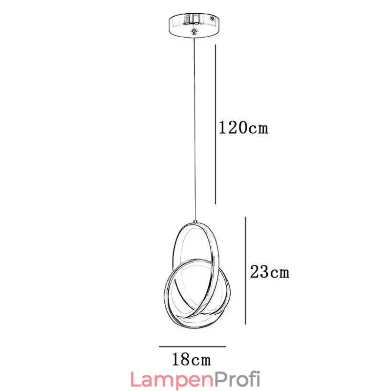 Pendelleuchte Unregelmäßiger Ring Deckenleuchte