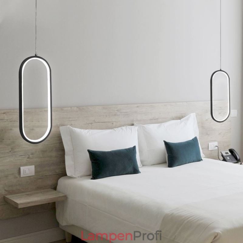 Ovale Pendelleuchte, dekorative Leuchte aus Acryl