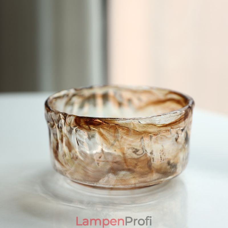 Einzigartige Mini-Pendelleuchte aus Glas im japanischen Stil, bernsteinfarben, dekorative Beleuchtung