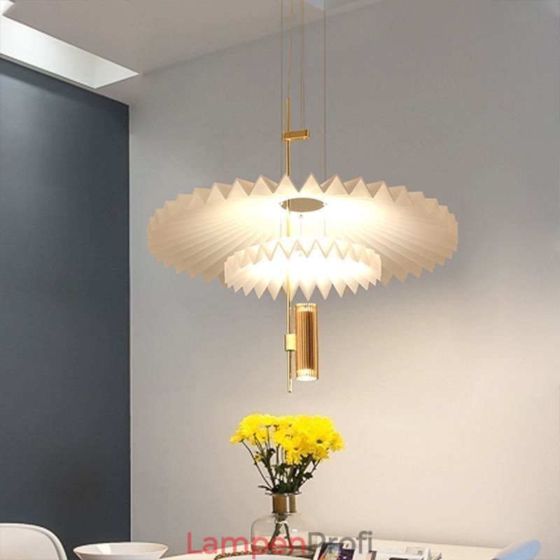 Moderne plissierte Pendelleuchte Acryl dekorative Beleuchtung