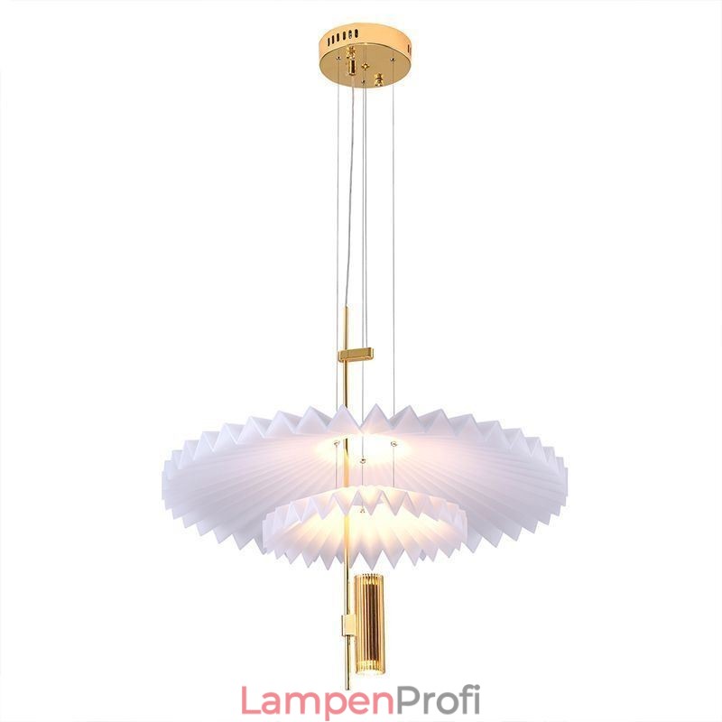 Moderne plissierte Pendelleuchte Acryl dekorative Beleuchtung