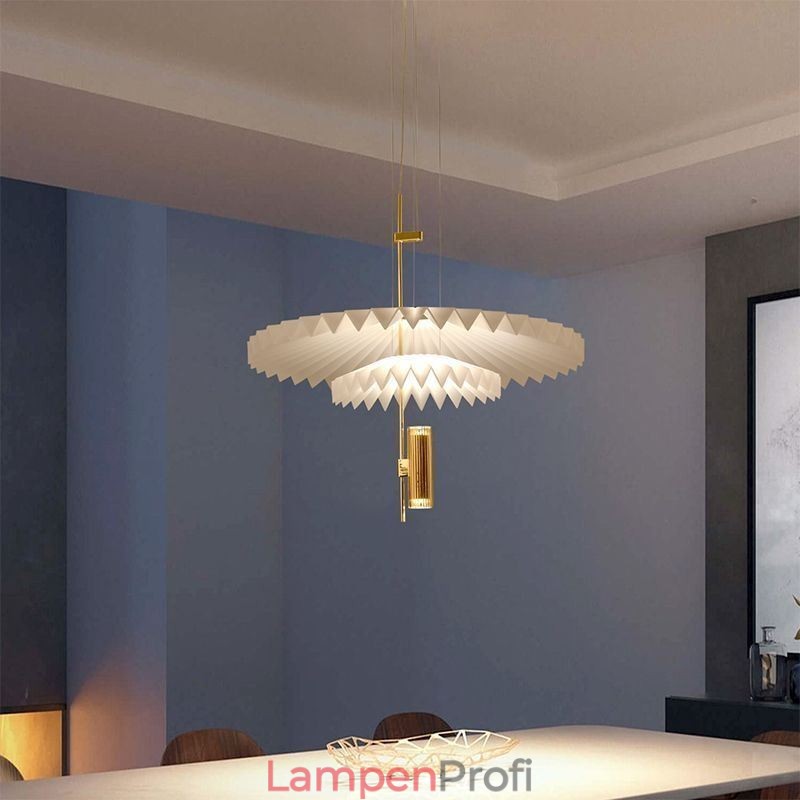 Moderne plissierte Pendelleuchte Acryl dekorative Beleuchtung