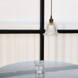 Moderne Blumenglas-Pendelleuchte, 1 Licht, dekorative Leuchte