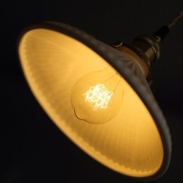 Keramik-Pendelleuchte im japanischen Stil, Retro-Plissee-Pendelleuchte