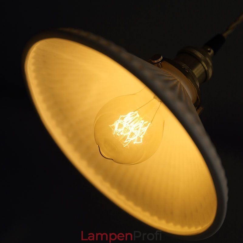 Keramik-Pendelleuchte im japanischen Stil, Retro-Plissee-Pendelleuchte