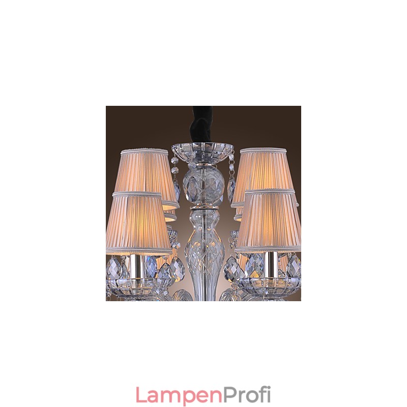 Traditioneller klassischer Kronleuchter aus galvanisiertem Kristallglas