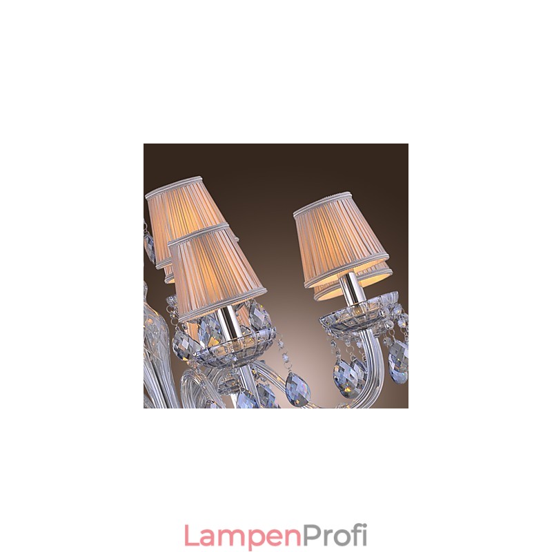 Traditioneller klassischer Kronleuchter aus galvanisiertem Kristallglas