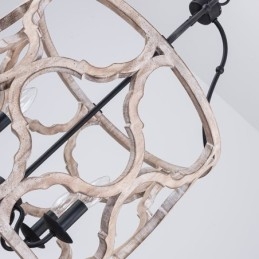 Laternen-Pendelleuchte im Vintage-Stil mit 4 Lichtern