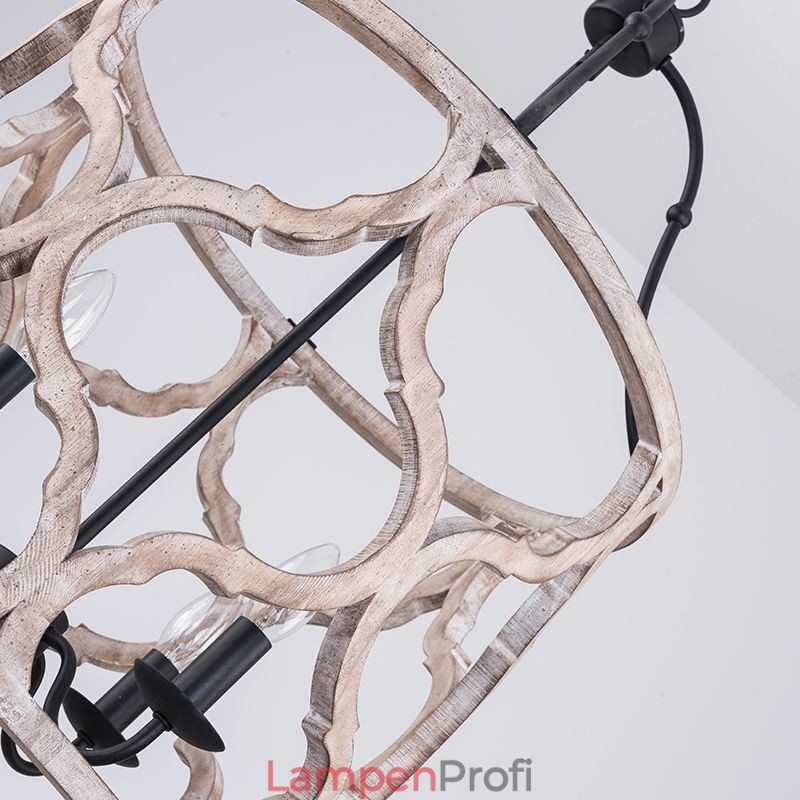 Laternen-Pendelleuchte im Vintage-Stil mit 4 Lichtern