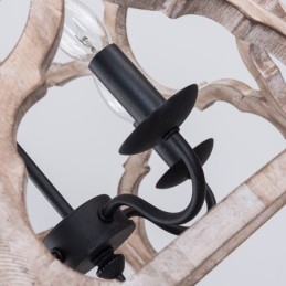 Laternen-Pendelleuchte im Vintage-Stil mit 4 Lichtern