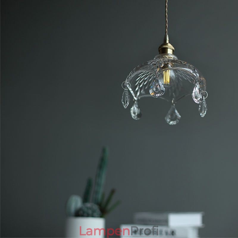 Moderne minimalistische Pendelleuchte aus Glas mit Einzellicht