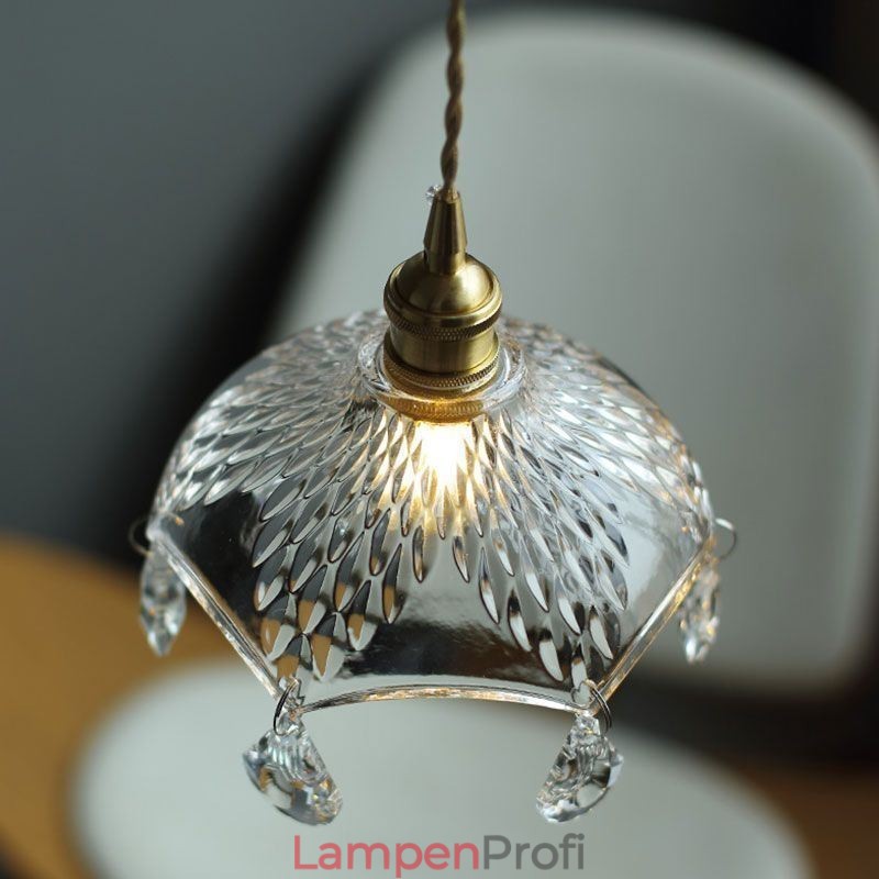 Moderne minimalistische Pendelleuchte aus Glas mit Einzellicht