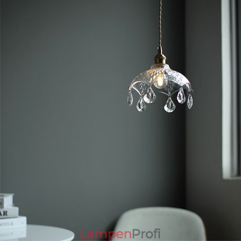 Moderne minimalistische Pendelleuchte aus Glas mit Einzellicht