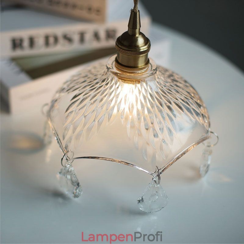 Moderne minimalistische Pendelleuchte aus Glas mit Einzellicht